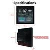 Duomei 4-Inch In-Wall Smart Home Control Panel Multi-Functional Touch Screen Tempered AG Glass ABS 10A Max Current 2.4G/5G WiFi