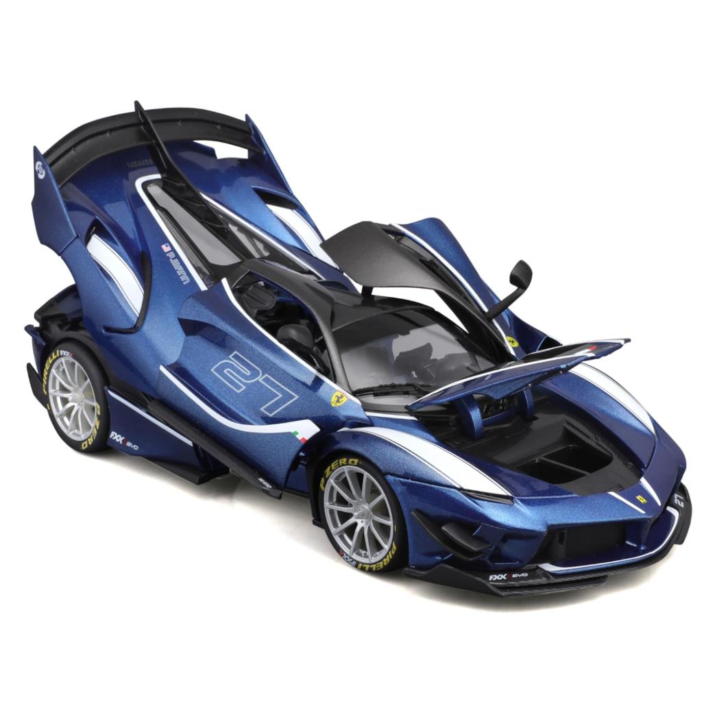 Bburago Ferrari FXX K EVO Blå Mini Car Diecast Bil Komplett produkt Ferrari FXX K EVO 1/18 1/18 18-16012 (#27)