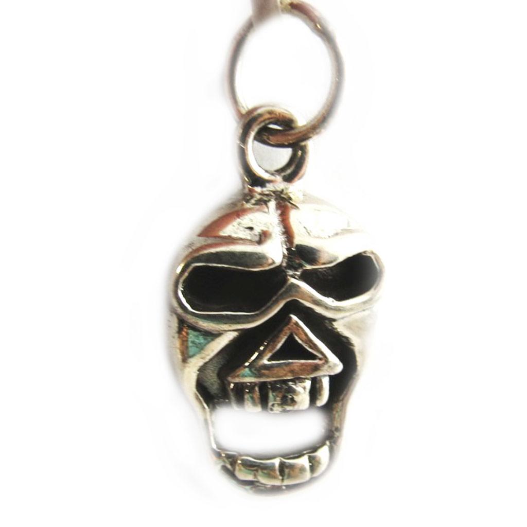 Les Trésors De Lily [F8778] - Silver 'Skull' Pendant