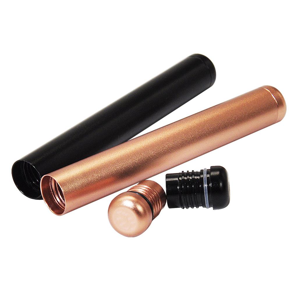 1Pc Mini Storage Jar Metal Container Airtight Compressible Lightweight Tube Container Bottle,For Storage Spice Powder Coffee Tea