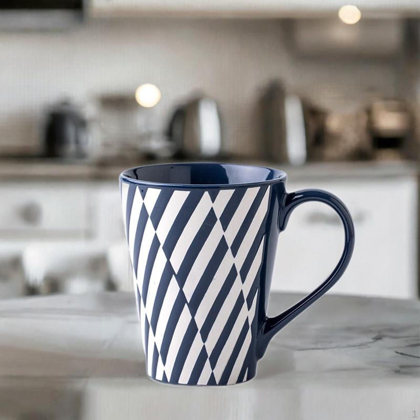 

Чашка для капучино, кофейная чашка с тиснением, креативная кружка для эспрессо, 450 мл, чайная фарфоровая чашка для завтрака zebra crossing