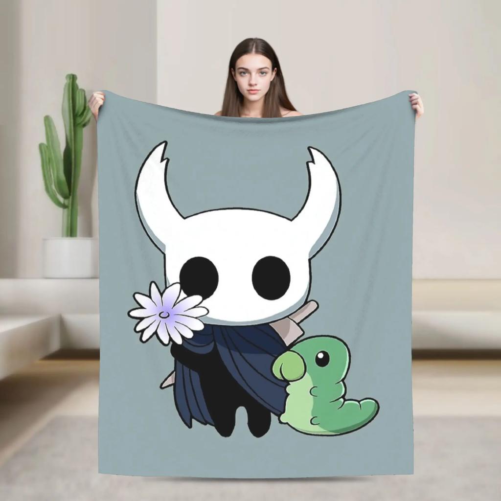 Hollow Knight The Knight Blanket Warm Soft Plush Throw for Couch Bed Flannel Bedspread Comfortable Gift for Girls Boys