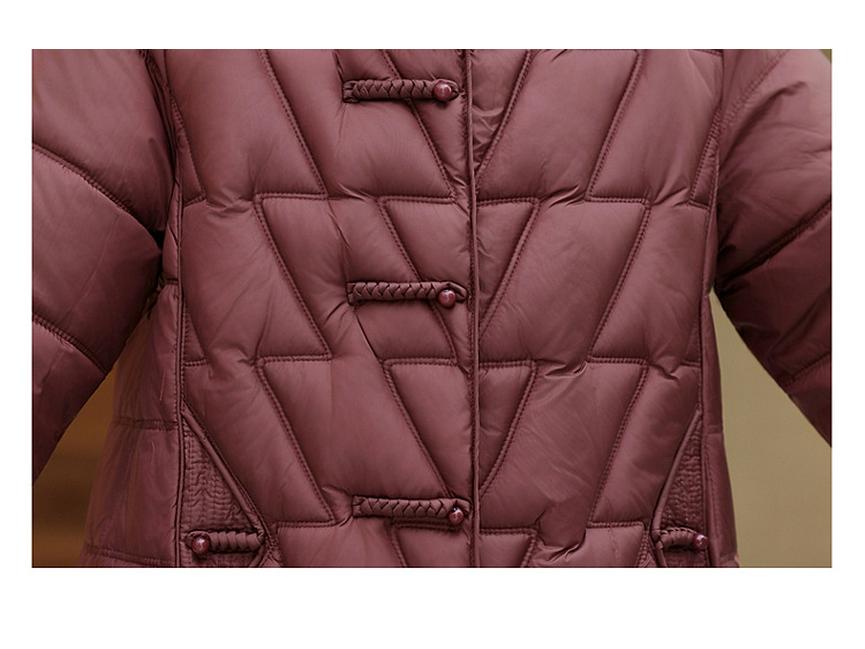 Stylish Winter Cotton Padded Jacket for Short Stature Mothers - Warm, Thin, and Perfect for Middle-aged and Elderly Women
