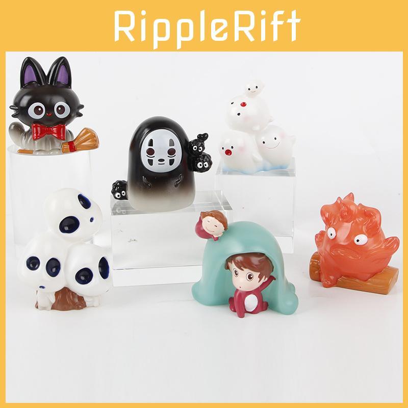 Entzückende Studio Ghibli Charakterfiguren, darunter Ponyo, No Face und der Weiße Geist, lustige Spielzeugsammlung