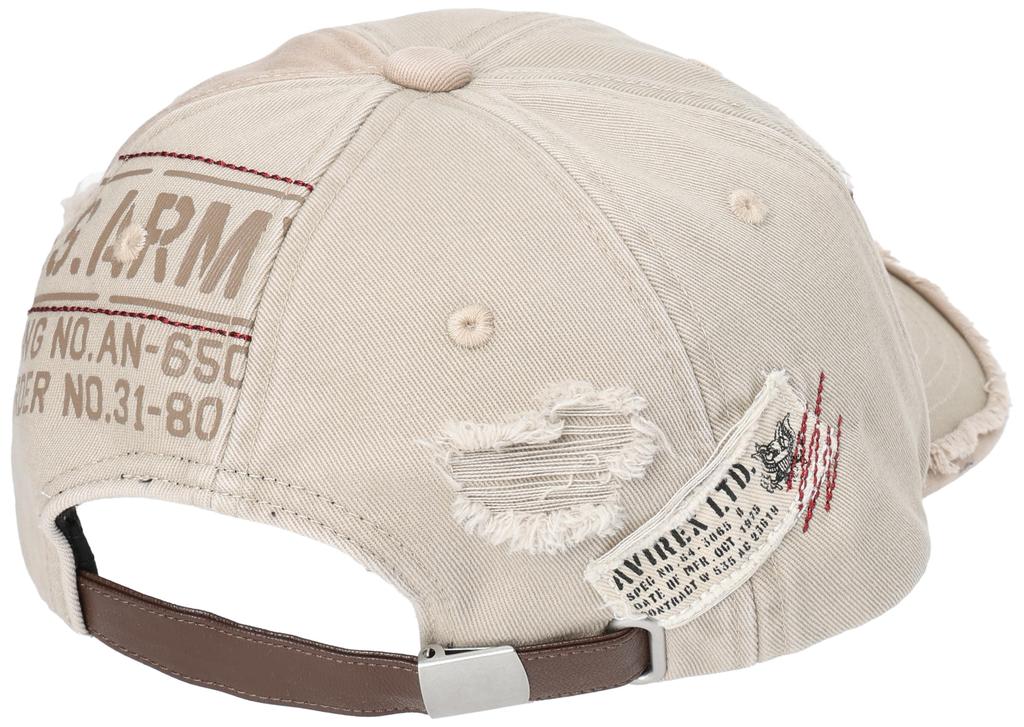 [AVIREX] Cap – Distressed Mesh Cap 80315600 Beige
