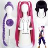 Movie Kpop Cosplay Wig Mira Rumi Zoey Demon Hunters Purple Black Red Long Hair Heat Resistant Synthetic Wigs Carnival Props