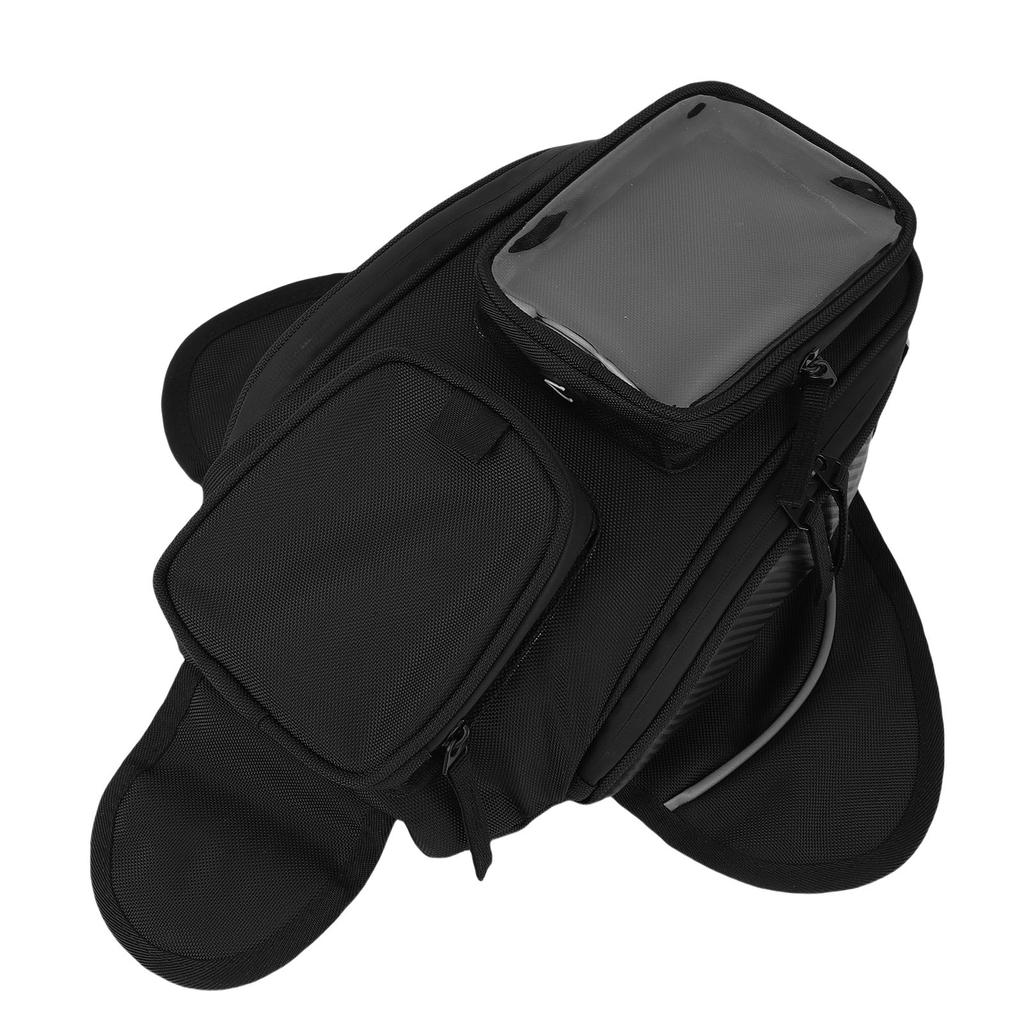 Black Universal Motorcycle Motorbike Riding Strong Magnetic Rainproof Oil Fuel Tank Bag