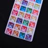 Crystal Glass Hand Sewn Drill, Square Fluorescent Flat Bottom Mocha Neon Dopamine Rhinestone Diy Clothing Accessories