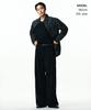 MUSINSA STANDARD Relaxed Double Pinstripe Poplin Shirt [Black/White]