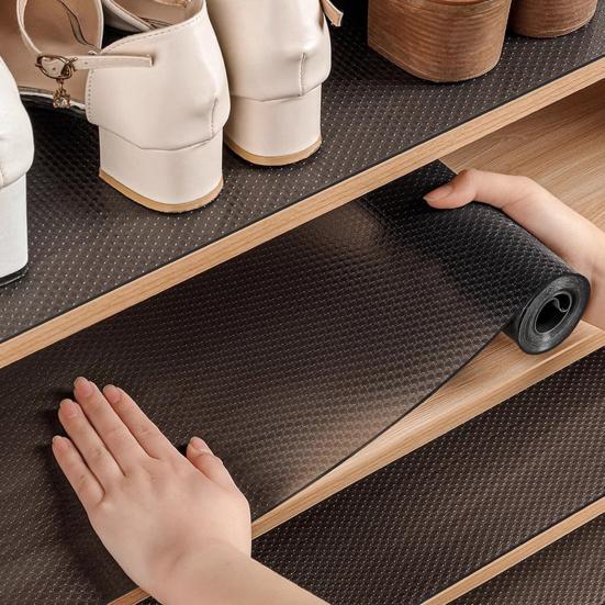 Clear Cabinet Liner Mat Thick EVA Non-Slip Shelf Drawer Liner Waterproof Oil-Proof Shelf Liner