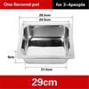 Extra thick stainless steel square hot pot Stewed Mandarin Duck with Ears Hotpot for induction cooker Mother and son pot hotpot