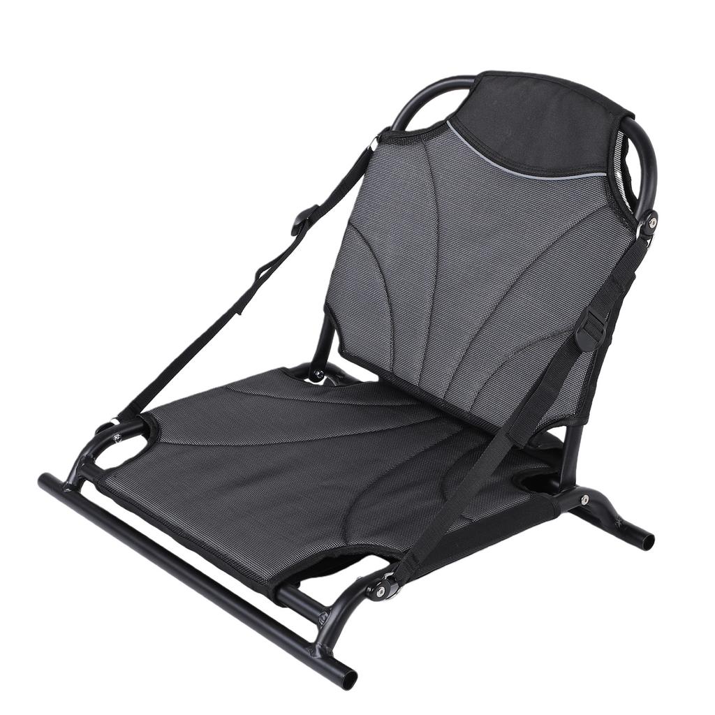 Asiento de Kayak con Correa Ajustable Ligero Plegable Asiento de Canoa con Soporte Lumbar para Kayak Canoa Remo Deriva