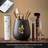 Ebony Wood Six Gentlemen Tea Ceremony Tool Set