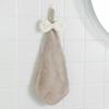 Coral Fleece Bow Knot Hanging Hand Towel: Absorbent Kitchen & Home Towel for Adults & Children
