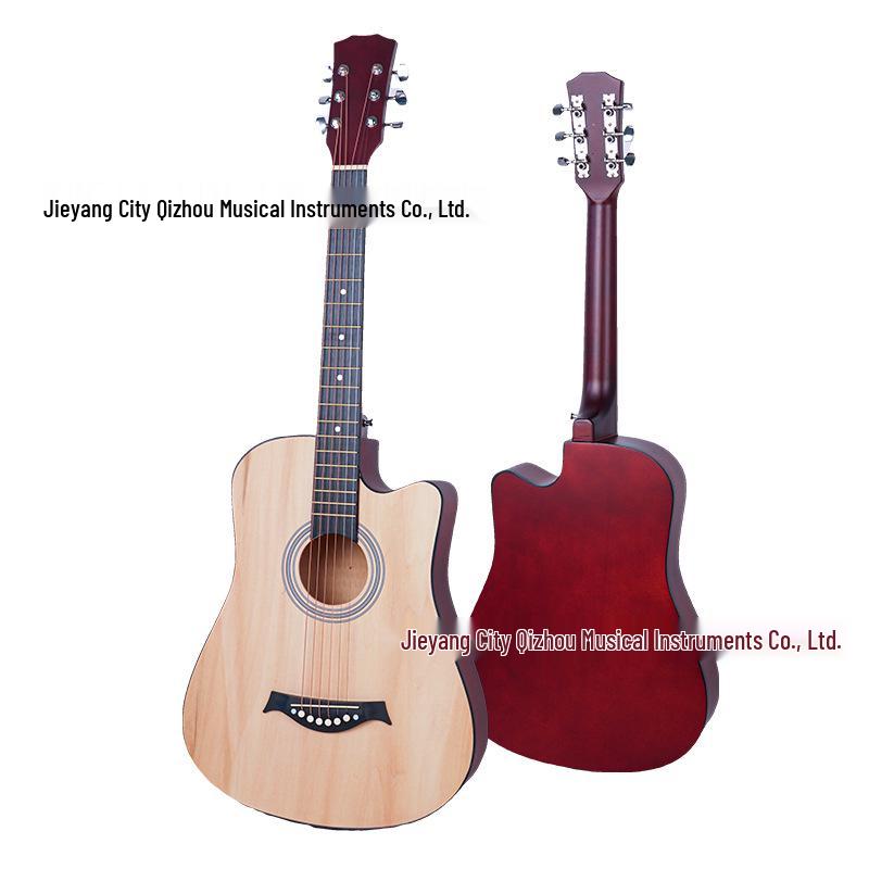 Chitarra Folk Cutaway da 38 pollici per Esercitazione Principianti - Entry-Level, Modello Popolare