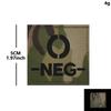 Reflective Velcro Morale Patch - IR Badge, Laser-Cut Blood Type, NKDA Tactical Rescue for Armband or Backpack.