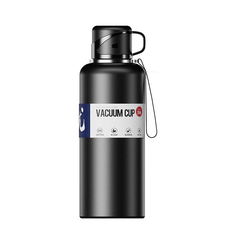 Smart Portable Stainless Steel Insulated Water Cup for Men - Large Capacity with Tea Infuser