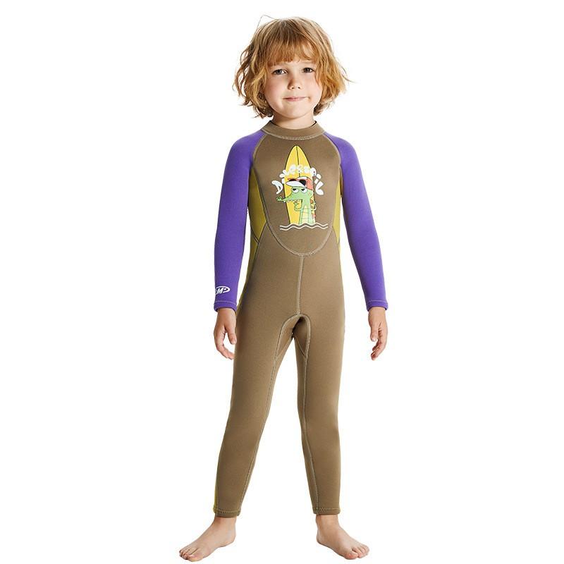 Kids 2.5mm Neoprene Wetsuit Diving Snorkeling Surfing Winter Swimming Warm Full Body Suit Boys