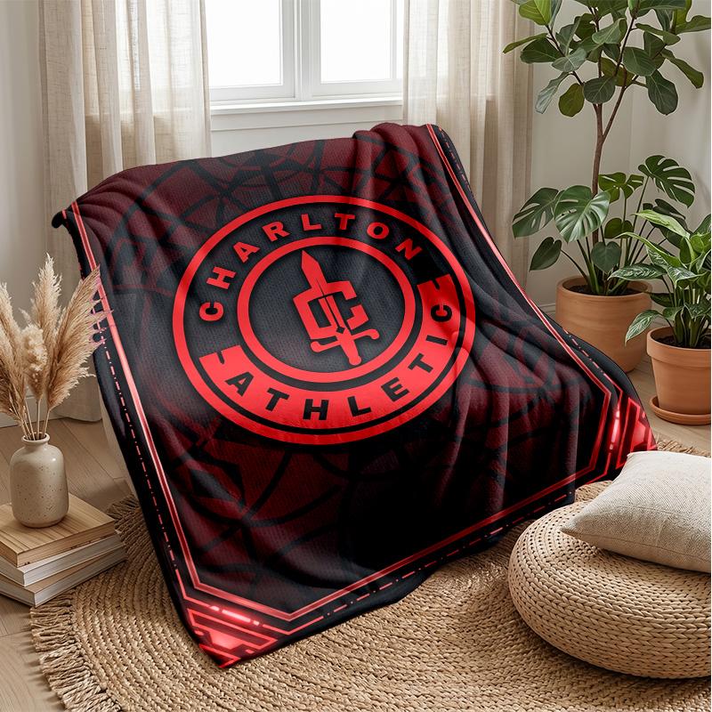Coperta in pile di flanella morbida Charlton Athletic FC Leggera Accogliente Calda Coperta da divano letto Decorazione per la casa