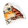 2D Flat Printing Cartoon Comic Design Classic Knit Hat for Adults Available In Versatile Tones Ideal for Subtle Styling During Cool Days or Relaxed Se
