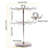 Rotatable Jewelry Organizer Stand Iron Material Two Tier Jewelry Rack  For Rings
