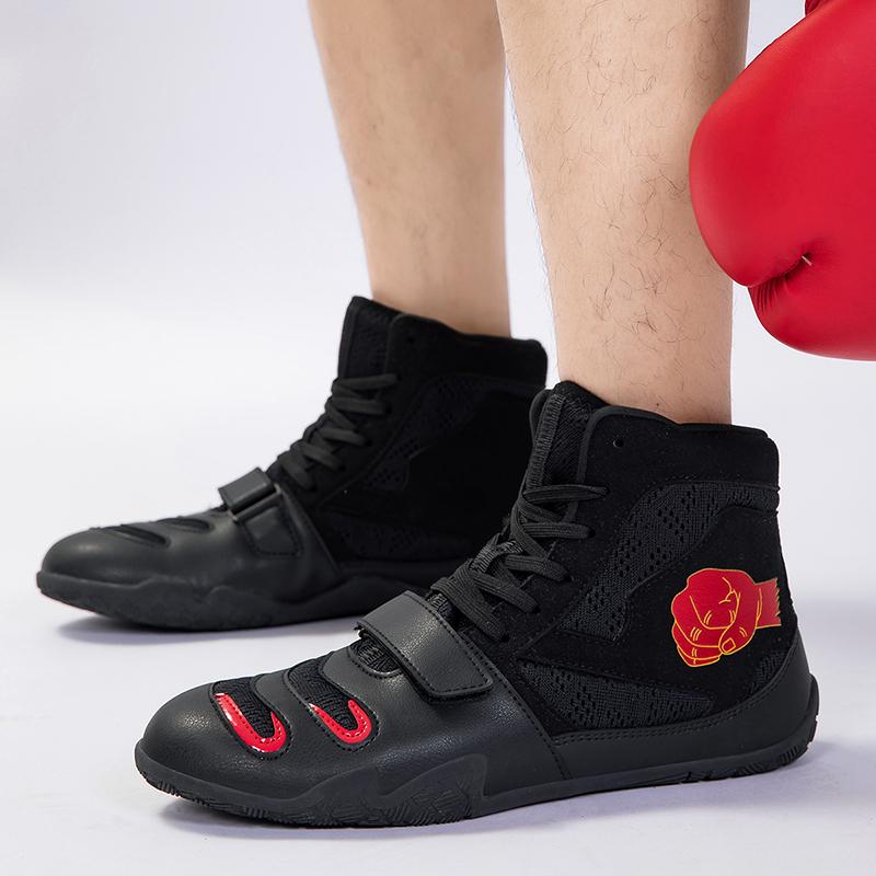 Unisex Módní Protiskluzové Zápasnické Bojové Boxerské Boty Pánské Jezdecké Boty Motocyklové Boty Dámské Zápasnické Soutěžní Boty