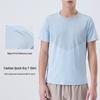 Men's Quick-Dry Sports Hiking Tee: Sweat-Wicking, Crew Neck, Short Sleeve, Digital Print Fitness Top