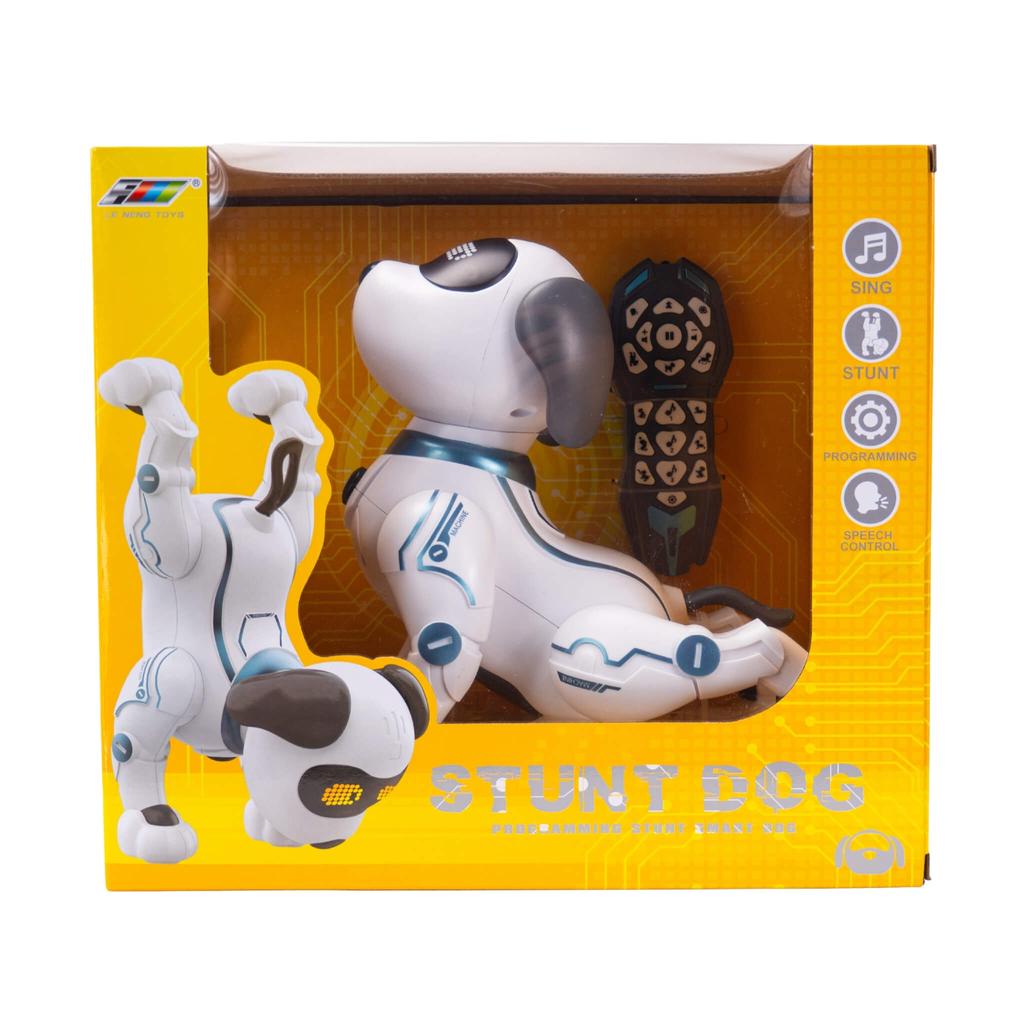 Intelligent Interactive Remote Controlled Robot Dog Walks Commands