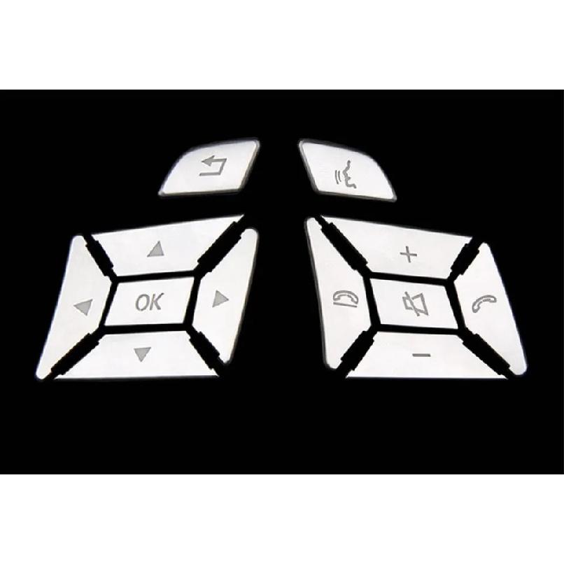 Lenkrad-Tastenschalter-Trimmabdeckungsaufkleber für Mercedes Benz ABCE Ml Gl Cla Gla Glk Sl Slk-Klasse W176 W246 W212 W204