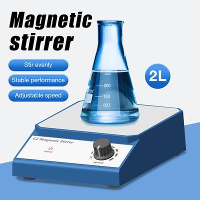 Magnetic Stirrer Mixer With Stir Bar Adjustable Speed 2500rpm Electronic Magnetic Mixer AC 100-240V EU US Plug Stirring Machine