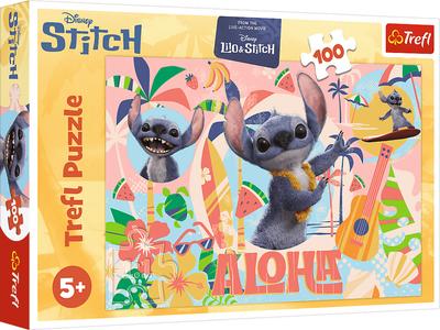 Trefl Puzzle Lilo & Stitch 100 Pieces Aloha Stitch and Friends Disney