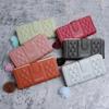 Solid Color Student Wallet Minimalist Long Clutch Bag New Women's Wallet  Card Holder