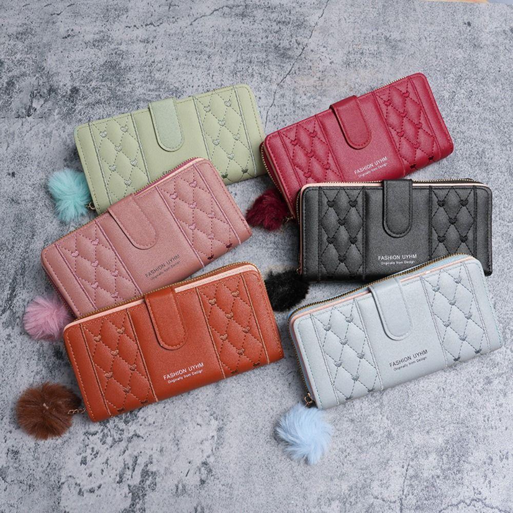 Solid Color Student Wallet Minimalist Long Clutch Bag New Women's Wallet Card Holder