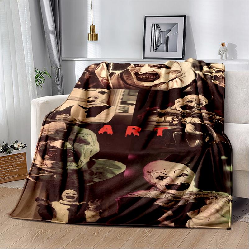 29 סגנונות טריפייר סרט אימה מתנת ליל כל הקדושים שמיכת קטיפה רכה, שמיכת פלנל לסלון חדר שינה מיטה ספה כיסוי