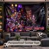 Wall Hanging Tapestry Custom NameFive Nights at Freddy’s Pattern Personalized Printed Fabric Wall Decor