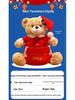 Cross-border Christmas Teddy Bear Plush Storage Bag & Soothing Ornament