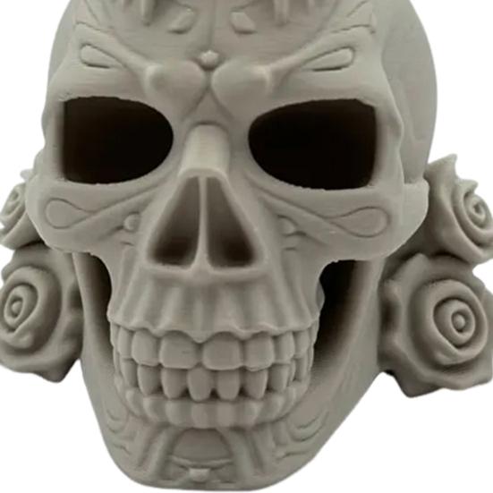 Rose Skull Figurine Demon Angel Wing Skull Statue Sculpture Halloween Holiday Party Home Office Desktop Decoration Ornament
