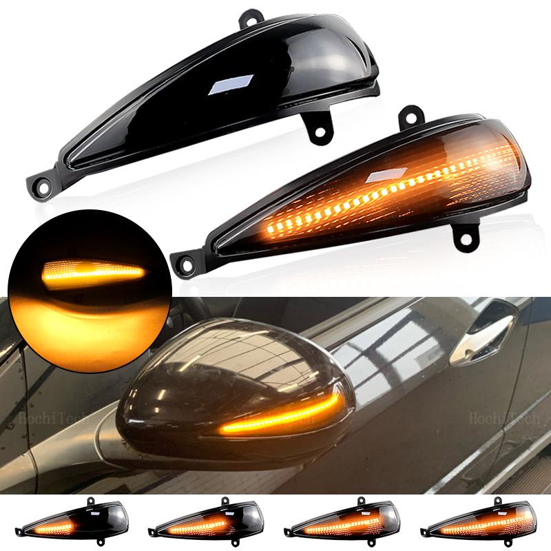 2PCS For Honda Civic 8th MK8 Type-S Type-R FN 1 2 3 FK 1 2 3 LED Side Mirror Lamp Turn Signal Light Smoked Lens Yellow Light