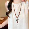 Bohemian Ceramic Necklace: Vintage Ethnic Long Sweater Chain & Zen Choker