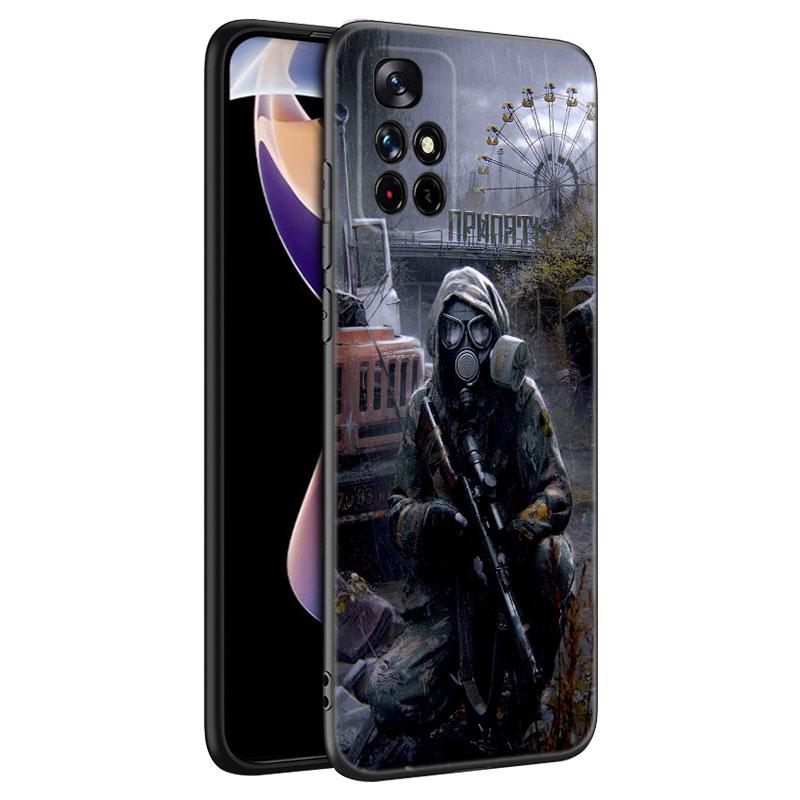 Silikonový kryt na telefon Game Stalker Clear Sky Black pro Xiaomi Redmi Note 10 11 11S 12 13 4G 8 9 11T Pro 5G Plus 8T 9S 10S 12S