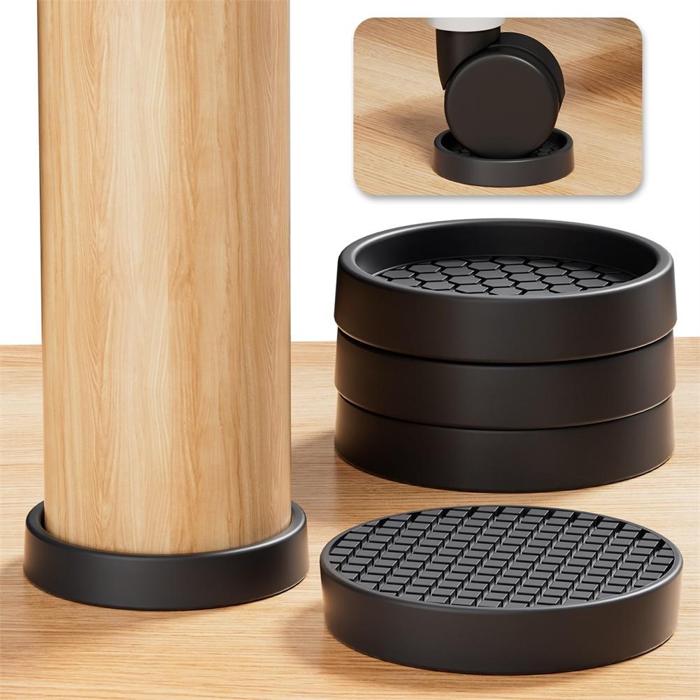 Noise Reduction Rubber Caster Cups Furniture Sliders