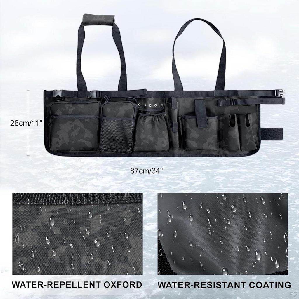 Fishing Bucket Organizer Tackle Bag Water Resistant Practical Accessories Professional