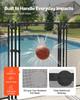 VEVOR Pool Fence Gate, 1.2 x 0.75 m Inground Swimming Pool Fences Gate, Outdoor Security Fencing Door Kit with Self-Closing and Self-Locking Design