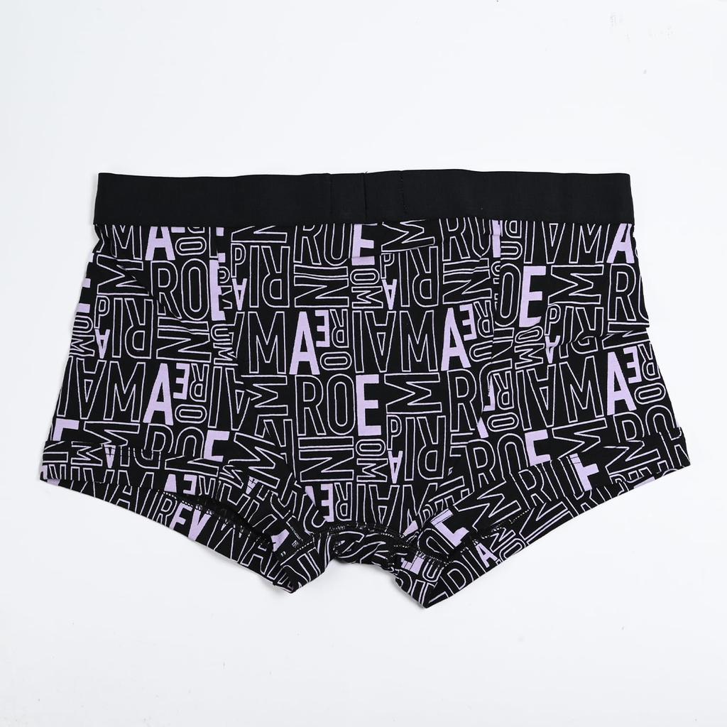 Emporio Armani Men's Purple Boxer Briefs with Logo Print, Size 111389, 4R506, 33221, Small [Parallel Import]