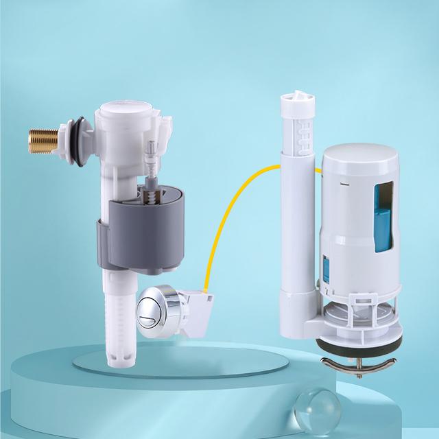 Water Inlet Valve With Brass Plastic Adaptor Flush Repair Kit Cistern Toilet Fittings Flushing Mechanism