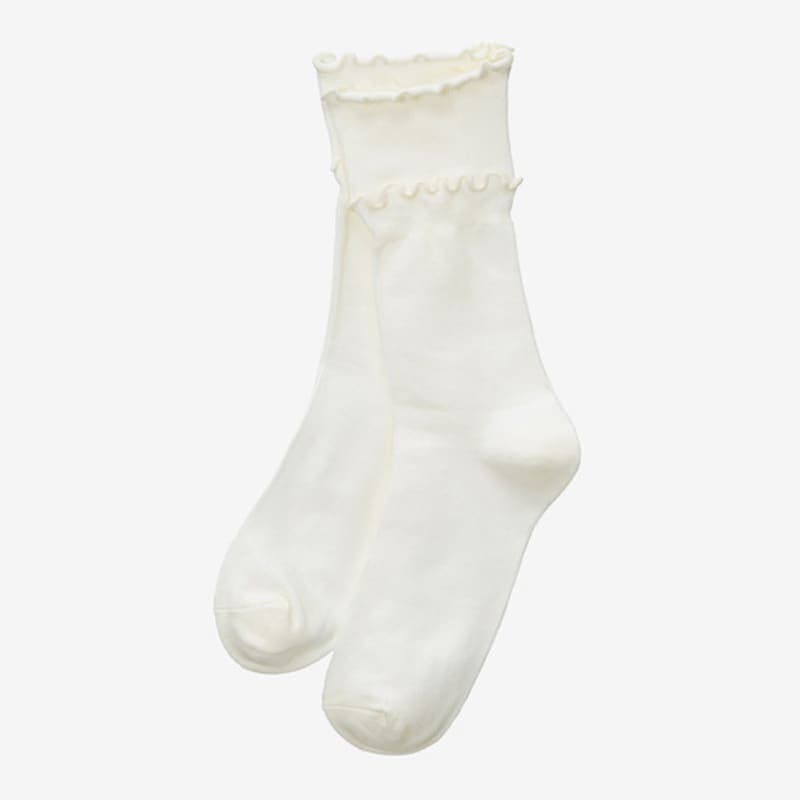 Jucy Judy Ruffled Embroidered Socks Set JZSC000H (2PACK)