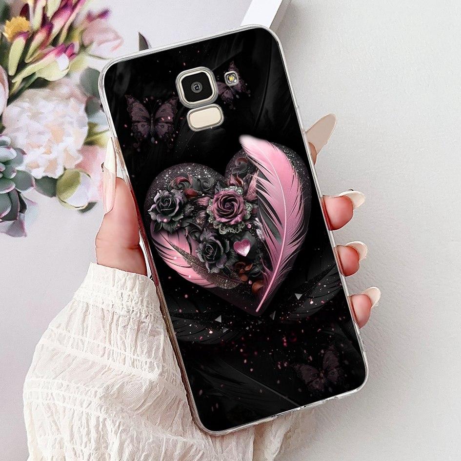For Samsung Galaxy J6 2018 J600 SM-J600F Case Luxury Marble Dragon Soft Clear Silicone Phone Cover For Samsung J6 Plus J610 Capa