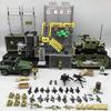 Army Combat Base Building Blocks Set Military Tactical Camp Scene With Armored Vehicles, Weapons Soldier Accessories Blocks Toy