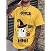 Moda Uomo Girocollo Manica Corta Stampa Colorata 3D Casual T-shirt Casual Manica Corta Girocollo