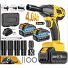 20V Cordless Brushless Motor 1/ 2 Inch Drive 430NM Max Torque Industrial Grade 3 In 1 Electric Impact Wrench Set DIY Powered